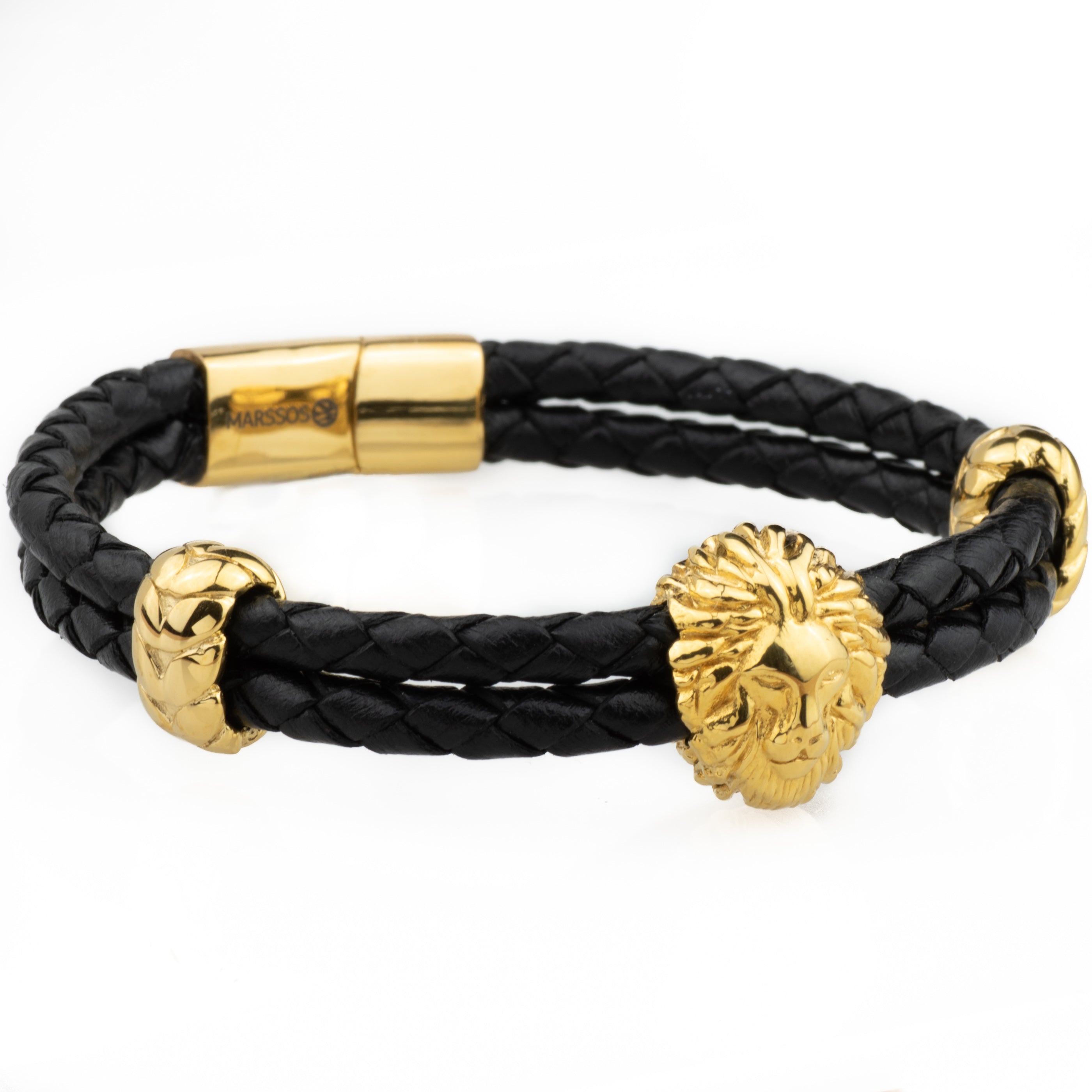 Buy 18K Gold Lion Head Bracelet With Diamonds and Ruby Eyes. Online in  India - Etsy